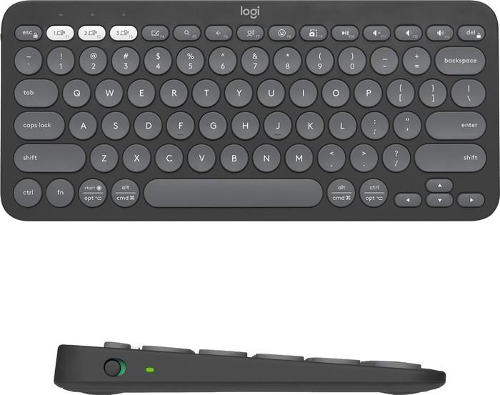 Logitech K380S Multi-Device Bluetooth Keyboard - Tonal Graphite image 4