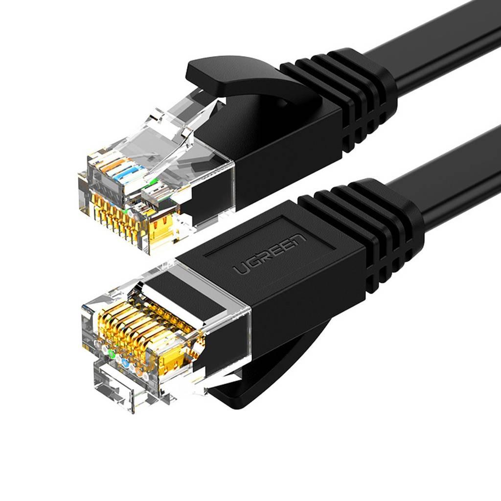 UGREEN NW102 Cat 6 U/UTP Lan Flat Cable 10m Black image 3