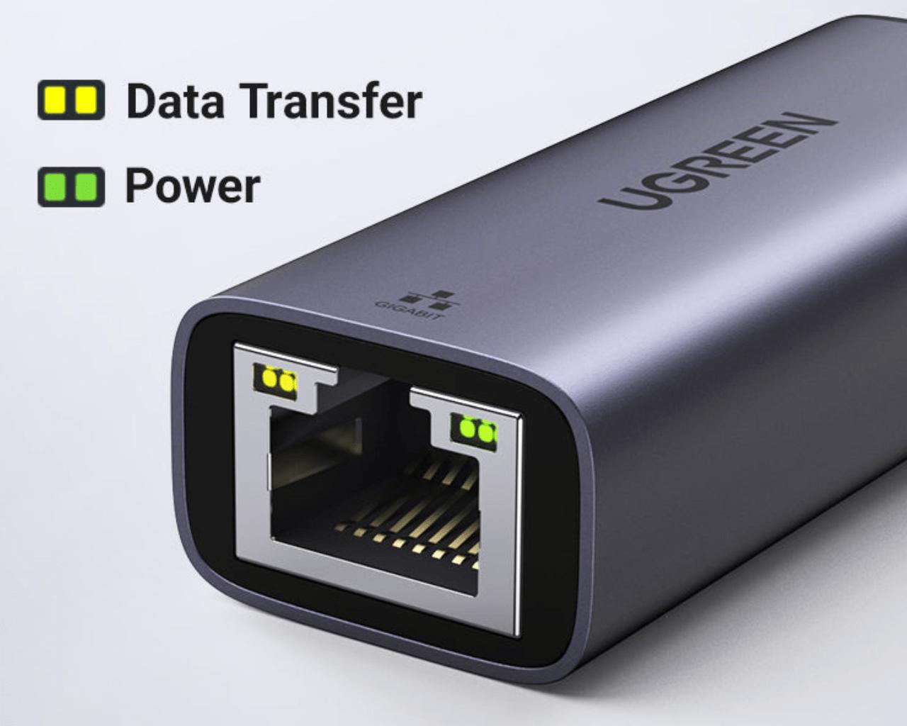 UGREEN CM199 USB-C 3.1 Gen 1 to Gigabit Ethernet Adapter image 2
