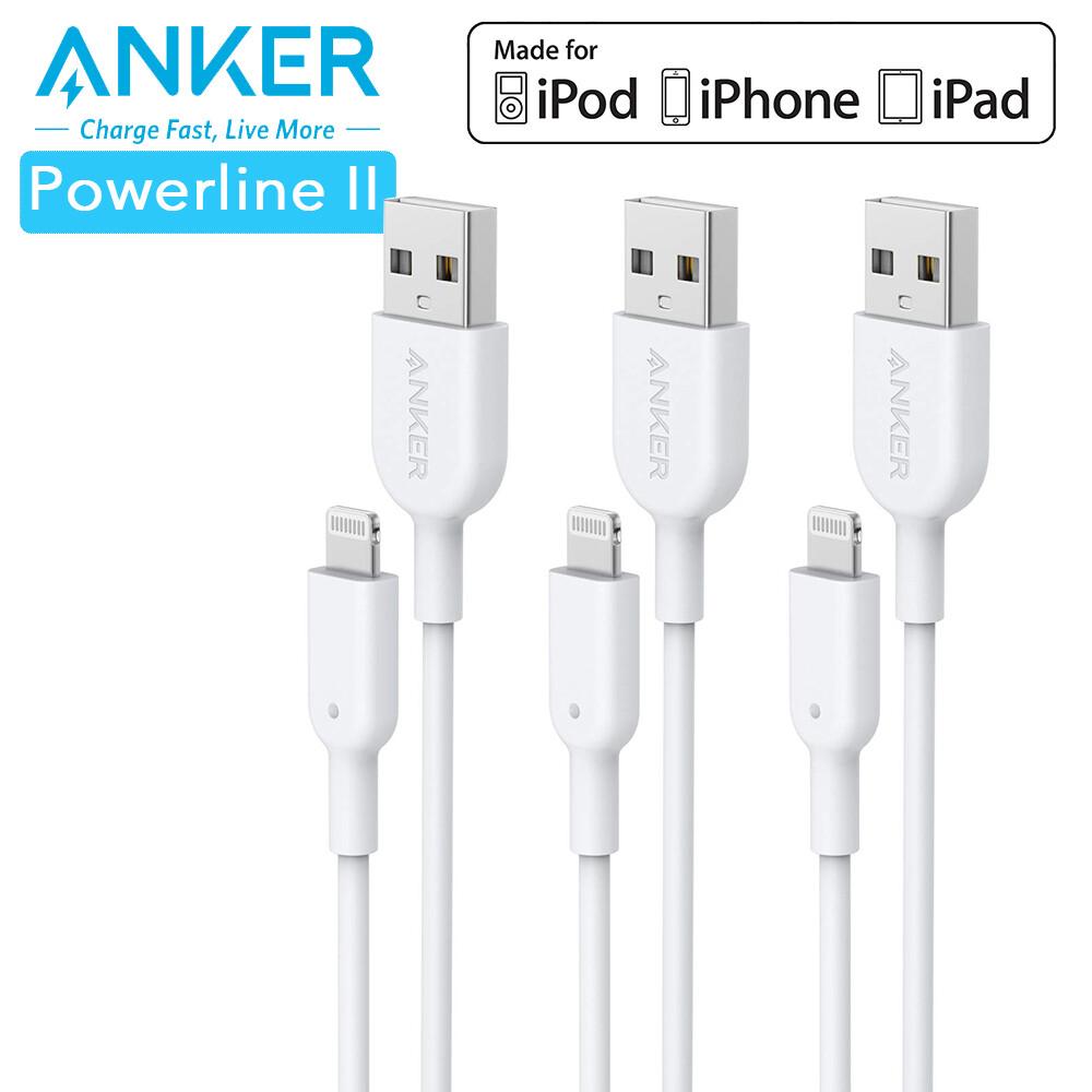 ANKER POWERLINE II WITH LIGHTNING CONNECTOR 3FT WHITE image 3