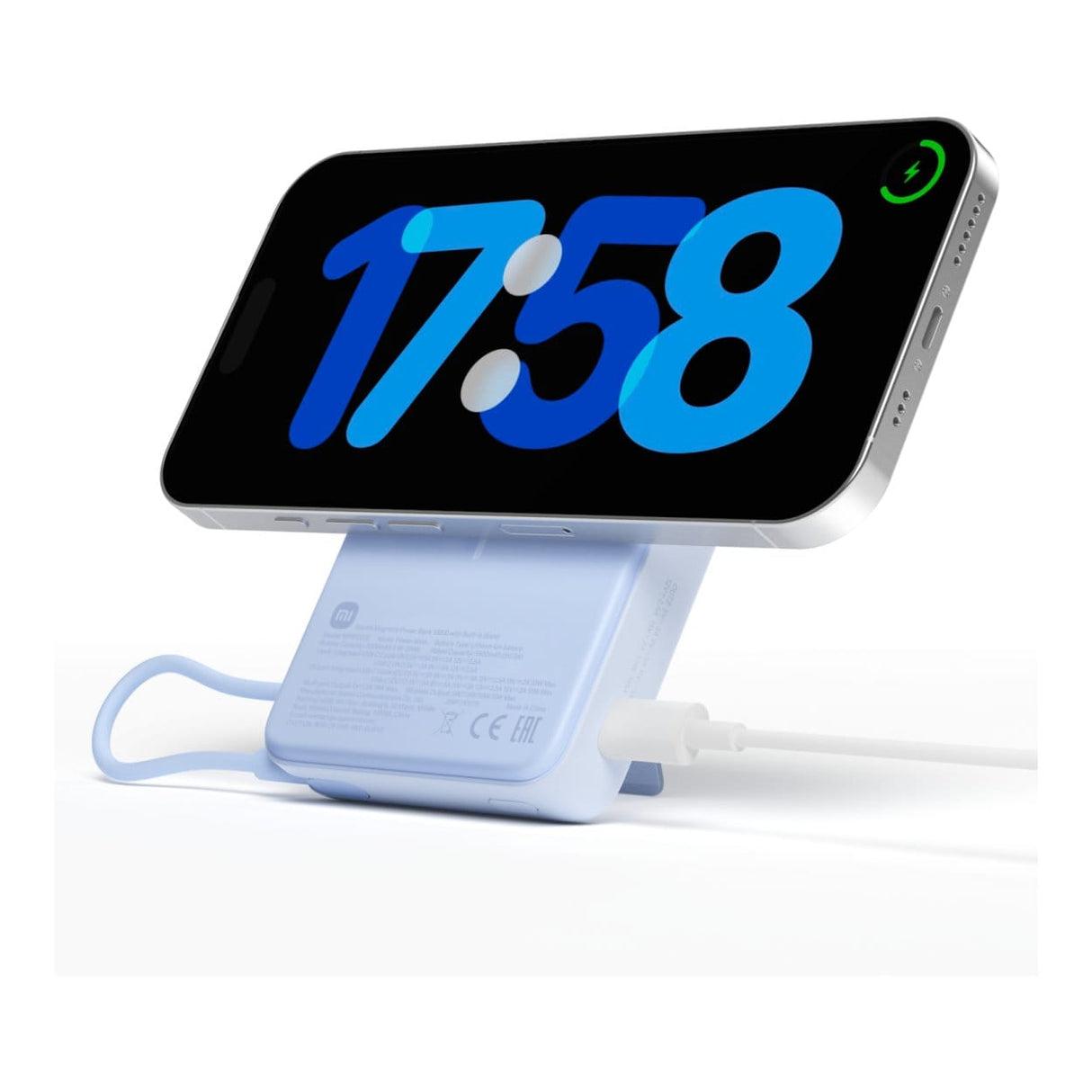 XIAOMI MAGNETIC POWER BANK 10000 WITH BUILT-IN STAND BLUE