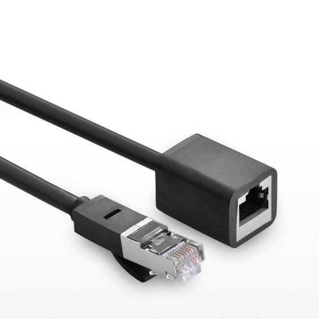 UGREEN NW112 Cat 6 F/UTP Ethernet RJ45 Extension Male/Female Patch Cords 5m (Black) image 2
