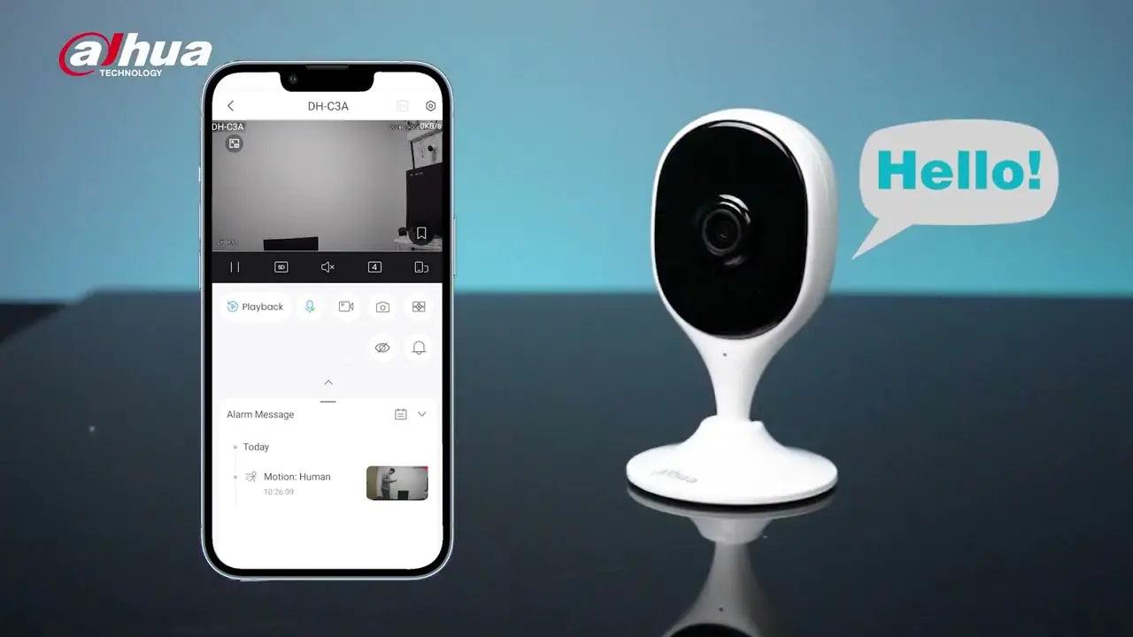 C3A 3MP Indoor Fixed-focal Wi-Fi Cube Network Camera, RJ45 Ethernet & wifi connectivity, FTP;Micro SD card (up to 256 GB); Pan 0° to 360°; pan and... image 2