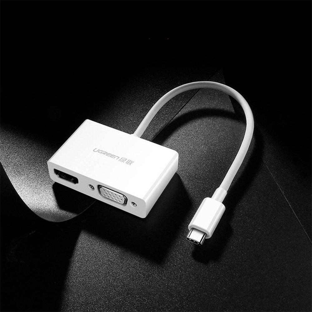 UGREEN MM123 USB-C to HDMI and VGA Converter White image 2