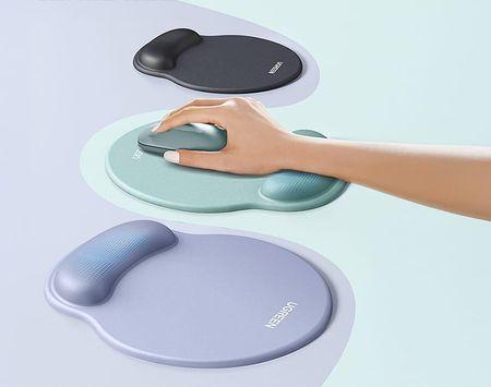 UGREEN LP668 Ergonomic Mouse Pad(with Wrist Support)-GREEN - Size: 220*245*5 mm image 2