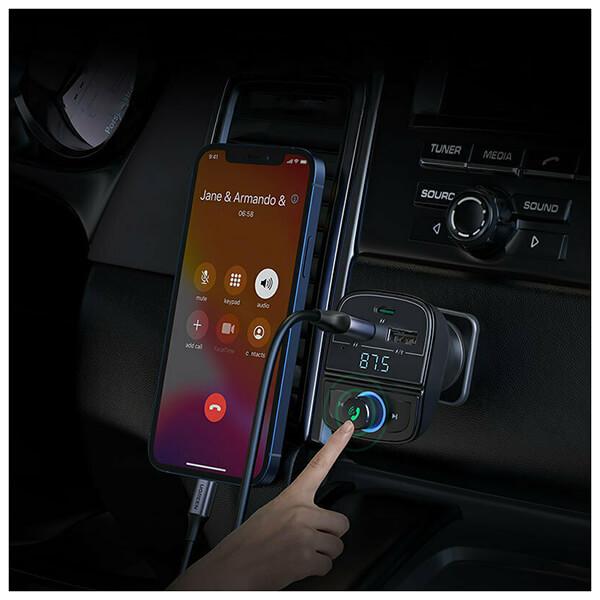 UGREEN CD229 Bluetooth car charger-FM Transmitter for Car PD/QC 3.0 with 2xusbc ports.