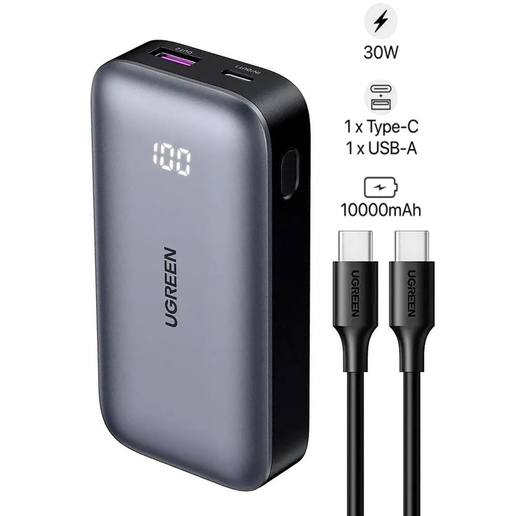 UGREEN PB502 10000mAh Two-way Fast Charging Power Bank (30W) image 3
