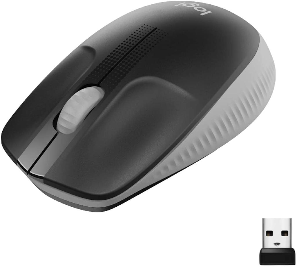 Logitech M190 Full Size Wireless Mouse - Grey image 3