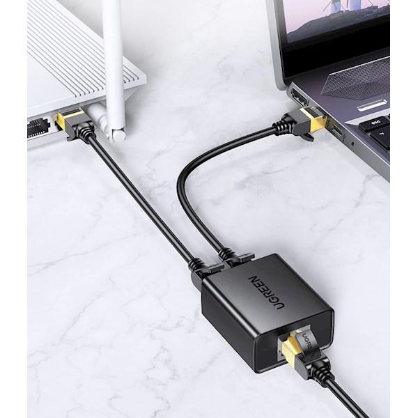 UGREEN CM210 RJ45 Splitter Adapter 2 Pack (Black)