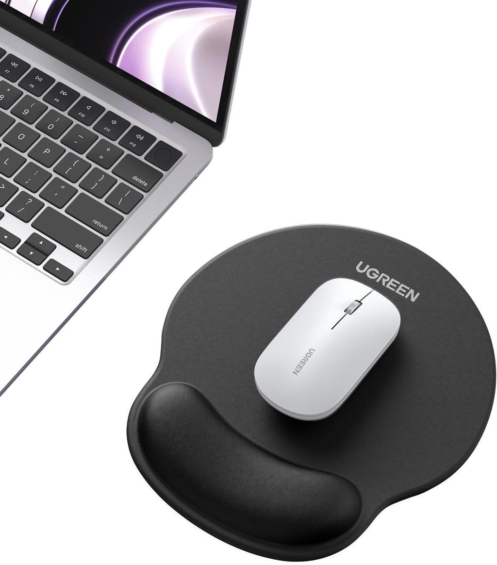 UGREEN LP668 Ergonomic Mouse Pad(with Wrist Support)-Moon Shadow Gray - Size: 220*245*5 mm image 2