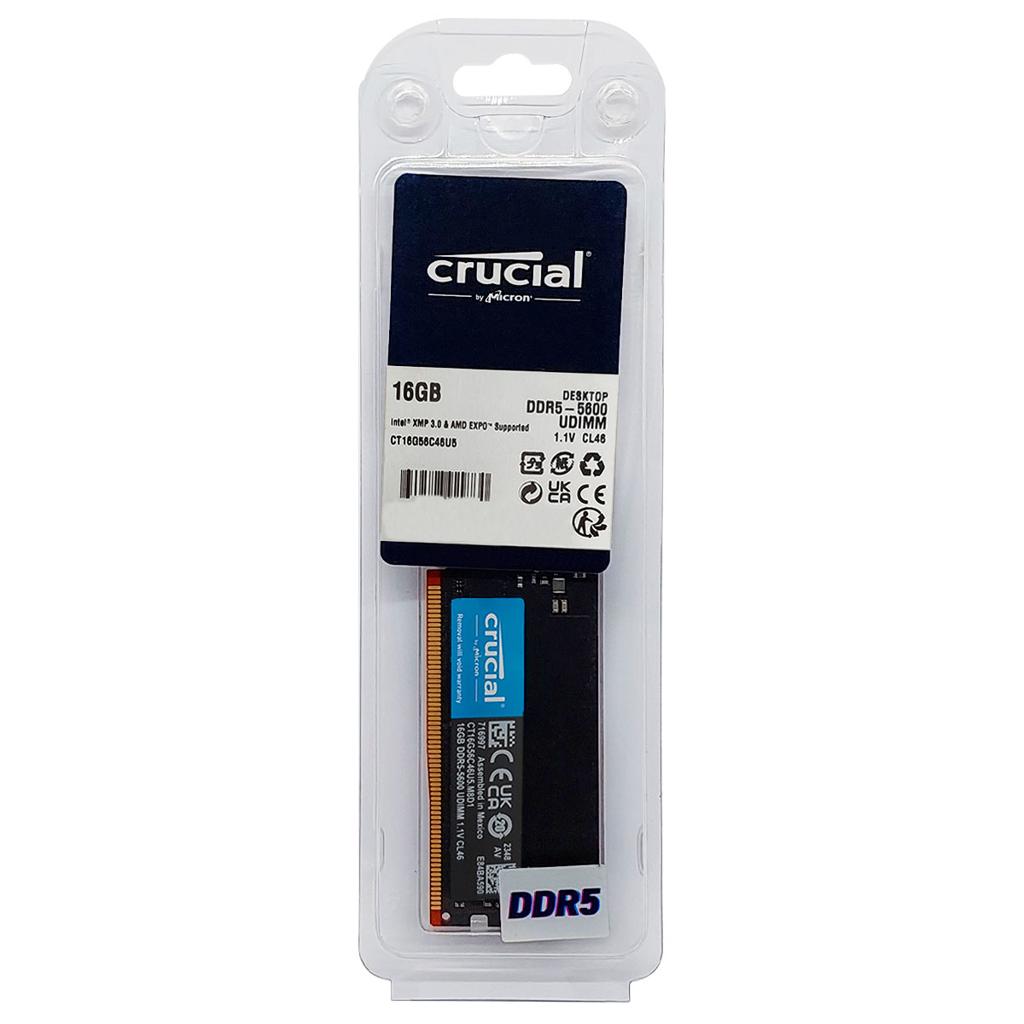 CRUCIAL 16GB DDR5 5600MHz Desktop RAM image 2